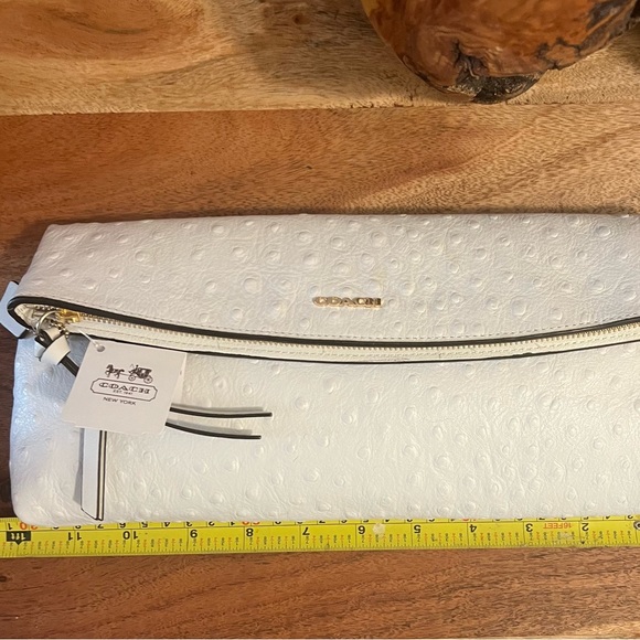 New ostrich Coach clutch bag - Picture 3 of 8